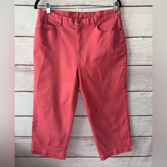 Additions by Chico’s Coral Cropped Wide Leg Pants | Size 1.5/ M/L
Summer - Picture 1 of 6